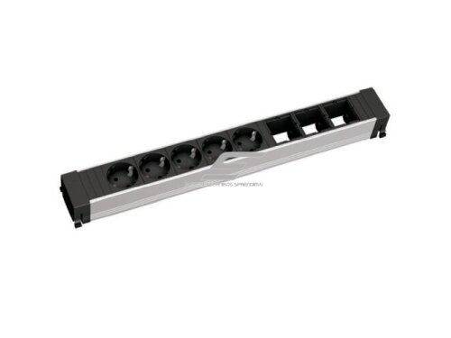 Kištukinių lizdų blokas | montuojamas į baldus | 5xSchuko | 3xPasirenkamos jungtys | 443x52x44mm | GST13i3 | juodas | Bachmann BA.909.008 Kištukinių lizdų blokas | montuojamas į baldus | 5xSchuko | 3xPasirenkamos jungtys | 443x52x44mm | GST13i3 | juodas | Bachmann BA.909.008