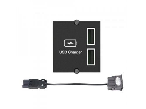 USB lizdų blokas | montuojamas į baldus | 2xUSB-A | 0,2m kabelis | GST18i3 | juodas | Bachmann BA.917.224 USB lizdų blokas | montuojamas į baldus | 2xUSB-A | 0,2m kabelis | GST18i3 | juodas | Bachmann BA.917.224