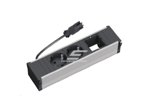 Kištukinių lizdų blokas | montuojamas į baldus | 2xSchuko | 1xPasirenkama jungtis | 230×137mm | 0,2m kabelis | GST13i3 | juodas | Bachmann CONI BA.912.003 Kištukinių lizdų blokas | montuojamas į baldus | 2xSchuko | 1xPasirenkama jungtis | 230×137mm | 0,2m kabelis | GST13i3 | juodas | Bachmann CONI BA.912.003