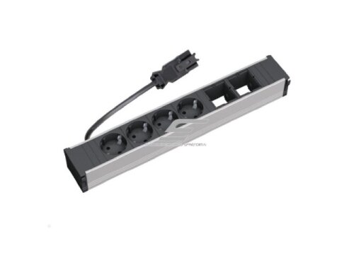 Kištukinių lizdų blokas | montuojamas į baldus | 4xSchuko | 2xPasirenkamos jungtys | 369×137mm | 0,2m kabelis | GST13i3 | juodas | Bachmann CONI BA.912.007 Kištukinių lizdų blokas | montuojamas į baldus | 4xSchuko | 2xPasirenkamos jungtys | 369×137mm | 0,2m kabelis | GST13i3 | juodas | Bachmann CONI BA.912.007