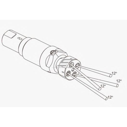 Rotējoša | griezoša | kustīga augstspiediena sprausla | 4x12° | 140-1500Bar | 17-42l/min | Ø47x166,9mm | 200-2000rpm | regulējams griešanās ātrums 1 Rotējoša | griezoša | kustīga augstspiediena sprausla | 4x12° | 140-1500Bar | 17-42l/min | Ø47x166,9mm | 200-2000rpm | regulējams griešanās ātrums 1