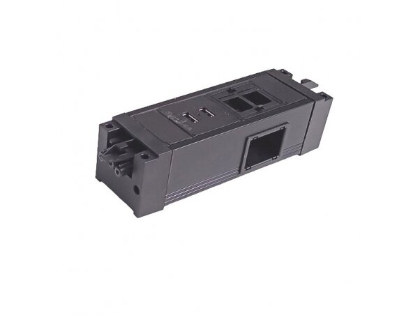 Kištukinių lizdų blokas | montuojamas į baldus | 2xKeystone (90° LAN/HDMI) | USB-A+C | GST | juodas  | Bachmann SA.PO.0.1.USB