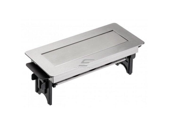 Kištukinių lizdų blokas | montuojamas į baldus | užsidarantis | 3xSchuko | 269x112x94mm | 1,5m kabelis | sidabrinis | AE-PBC3GS-51BK | 5901867196613 1 Kištukinių lizdų blokas | montuojamas į baldus | užsidarantis | 3xSchuko | 269x112x94mm | 1,5m kabelis | sidabrinis | AE-PBC3GS-51BK | 5901867196613 1