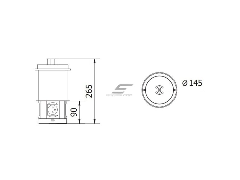 Išsikeliantis kištukinių lizdų blokas | kolona | montuojamas į baldus | apvalus | 4xSchuko | 2xUSB-A | 2xRJ45 | belaidė įkrovimo stotelė | Ø120mm | 1,5m kabelis | baltas/sidabrinis | GTV | AE-BPW4S120P-10 | 5902801355264 3 Išsikeliantis kištukinių lizdų blokas | kolona | montuojamas į baldus | apvalus | 4xSchuko | 2xUSB-A | 2xRJ45 | belaidė įkrovimo stotelė | Ø120mm | 1,5m kabelis | baltas/sidabrinis | GTV | AE-BPW4S120P-10 | 5902801355264 3