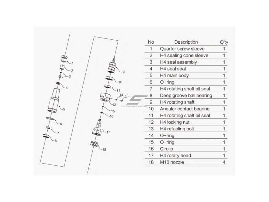 Rotacinis | besisukantis | judantis aukšto slėgio purkštukas | paviršių valymui | 4x12° | 140-1500Bar | 17-42l/min | Ø47x166,9mm | 200-2000rpm | reguliuojamas sukimosi greitis 2 Rotacinis | besisukantis | judantis aukšto slėgio purkštukas | paviršių valymui | 4x12° | 140-1500Bar | 17-42l/min | Ø47x166,9mm | 200-2000rpm | reguliuojamas sukimosi greitis 2