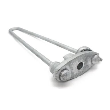 Stay rod bow type with mounting plate | hot-dip galvanized steel | 400x165mm | Ø24mm Stay rod bow type with mounting plate | hot-dip galvanized steel | 400x165mm | Ø24mm