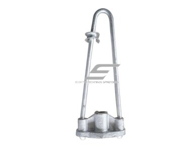 Atotampos lankas su tvirtinimo plokštele | karštai cinkuotas plienas | 400x165mm | Ø24mm Atotampos lankas su tvirtinimo plokštele | karštai cinkuotas plienas | 400x165mm | Ø24mm
