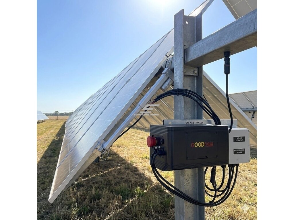 Vienašės saulės sekimo sistemos valdiklis | 24V DC | ±60° | šešėlių mažinimo funkcija | automatinis saulės sekimas | IP65  2