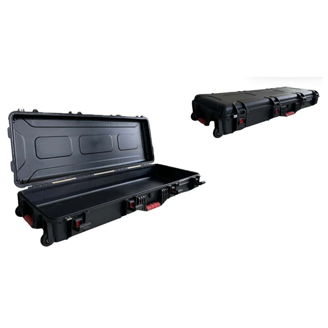 Skrzynia do bezpiecznego transportu | walizka na kółkach | uchwyt | zamek | zawór wyrównujący ciśnienie | 1129x415x163mm | IP67 Skrzynia do bezpiecznego transportu | walizka na kółkach | uchwyt | zamek | zawór wyrównujący ciśnienie | 1129x415x163mm | IP67