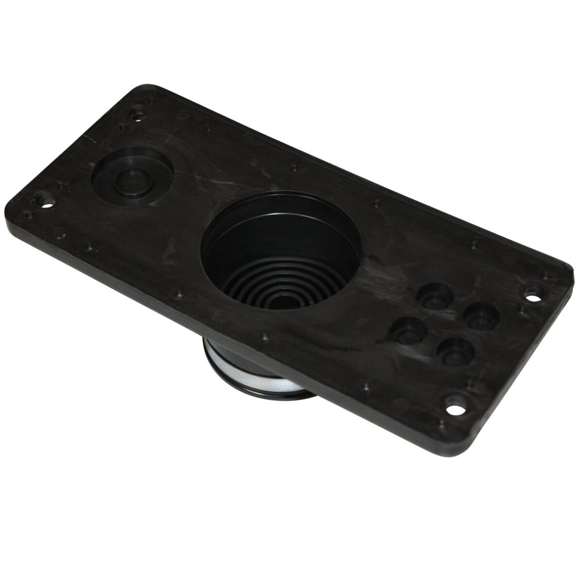Multi-entry cable entry plate | 216×100 mm | 1× Ø15–64 + 1× Ø15–35 + 4× Ø8–14 mm | black | IP65 | HIK-1 1 Multi-entry cable entry plate | 216×100 mm | 1× Ø15–64 + 1× Ø15–35 + 4× Ø8–14 mm | black | IP65 | HIK-1 1
