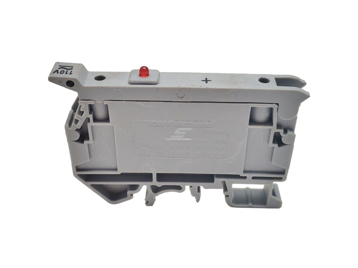 Modulinis saugiklių kirtiklių laikiklis | blokas | 6,3A | 600V | 0,48kA | 6,3x32mm | AC/DC | DIN | Connectwell | CAFL4U Modulinis saugiklių kirtiklių laikiklis | blokas | 6,3A | 600V | 0,48kA | 6,3x32mm | AC/DC | DIN | Connectwell | CAFL4U