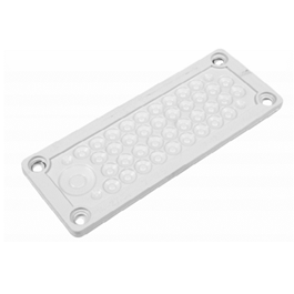 Koonustega kaabli läbiviiguplaat | 216×84 mm väljalõikele | 43 kaablile Ø4–27,5 mm | hall | IP65 | HT Hi Tech Polymers | HTKC-43 Koonustega kaabli läbiviiguplaat | 216×84 mm väljalõikele | 43 kaablile Ø4–27,5 mm | hall | IP65 | HT Hi Tech Polymers | HTKC-43