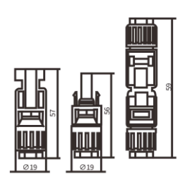 Saules moduļa savienotājs | MC4 | 30A | 1000VDC | kabeļiem 2.5-4mm² | IP67 | VECAS 2 Saules moduļa savienotājs | MC4 | 30A | 1000VDC | kabeļiem 2.5-4mm² | IP67 | VECAS 2