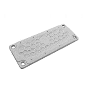Płyta przepustowa membranowa ze stożkami | do wycięcia 216×84 mm | 36 kabli Ø4–32 mm | szara | IP65 | HT Hi Tech Polymers | HTKC-36