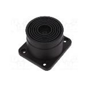Stepped single-cable membrane grommet with flange | 100×87 mm | for cable Ø16–61.4 mm | black | IP65 | HT Hi Tech Polymers | KUPO G Stepped single-cable membrane grommet with flange | 100×87 mm | for cable Ø16–61.4 mm | black | IP65 | HT Hi Tech Polymers | KUPO G