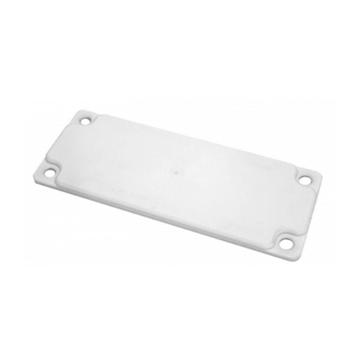 Płyta zaślepiająca przepustu kablowego | do wycięcia 216×84 mm | bez otworów | szara | IP65 | HT Hi Tech Polymers | HTC-0