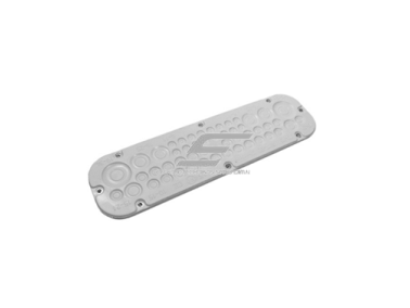 Membraninė kabelių įvado plokštė | Rittal tipo angai | 330×90 mm | 50 kabelių Ø6–34 mm | pilka | IP65 | HT Hi Tech Polymers | RIT-50