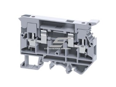Modulinis saugiklių kirtiklių laikiklis | blokas | 6,3A | 600V | 0,48kA | 6,3x32mm | AC/DC | DIN | Connectwell | CAFL4U 1