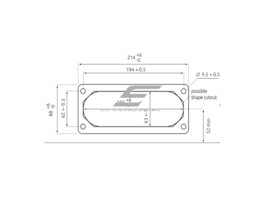 Membraninė kabelių įvado plokštelė | 216×84 mm išpjovai | 2× Ø24–54 + 1× Ø30–59 + 3× Ø6–14 mm | pilka | IP65 | HT Hi Tech Polymers | HTC-3 Membraninė kabelių įvado plokštelė | 216×84 mm išpjovai | 2× Ø24–54 + 1× Ø30–59 + 3× Ø6–14 mm | pilka | IP65 | HT Hi Tech Polymers | HTC-3