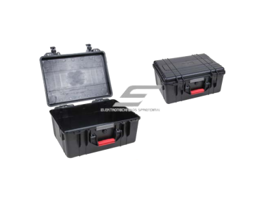 Saugaus transportavimo dėžė su rankena | 425x336x196mm | IP67 Saugaus transportavimo dėžė su rankena | 425x336x196mm | IP67