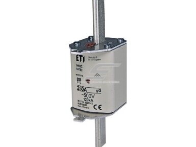 Peilinis saugiklis | NH2C | 250A | 500V | 120kA | gG | Eti | KOMBI | 004185219 Peilinis saugiklis | NH2C | 250A | 500V | 120kA | gG | Eti | KOMBI | 004185219