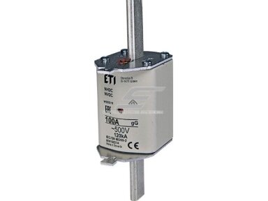 Peilinis saugiklis | NH2C | 100A | 500V | 120kA | gG | Eti | KOMBI | 004185214 Peilinis saugiklis | NH2C | 100A | 500V | 120kA | gG | Eti | KOMBI | 004185214