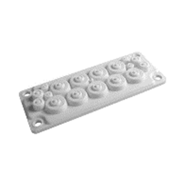 Membrane cable entry plate | for 216×84 mm cut-out | 9× Ø18–30 + 4× Ø10–15 + 4× Ø5–10 mm | grey | IP55 | HT Hi Tech Polymers | HTC-17 Membrane cable entry plate | for 216×84 mm cut-out | 9× Ø18–30 + 4× Ø10–15 + 4× Ø5–10 mm | grey | IP55 | HT Hi Tech Polymers | HTC-17