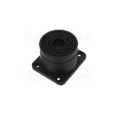 Stepped single-cable membrane grommet with flange | 100×87 mm | for cable Ø16–61.4 mm | black | IP65 | HT Hi Tech Polymers | KUPO G Stepped single-cable membrane grommet with flange | 100×87 mm | for cable Ø16–61.4 mm | black | IP65 | HT Hi Tech Polymers | KUPO G