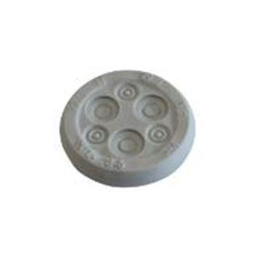 Round membrane grommet | for Ø28 mm hole | 3× Ø3–4 + 3× Ø5–9 mm | grey | IP65 | HT Hi Tech Polymers | HTL-28 Round membrane grommet | for Ø28 mm hole | 3× Ø3–4 + 3× Ø5–9 mm | grey | IP65 | HT Hi Tech Polymers | HTL-28