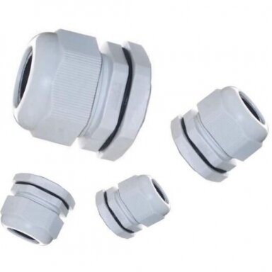 Kabeļa blīvslēgs ar uzgriezni un blīvi | PG29 | kabelim Ø18–25 mm | pelēks | IP68 | 4772124000896