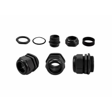 Kaablitihend mutri ja tihendiga | PG16 | kaablile Ø10–14 mm | must | IP68 | ES-PG16B
