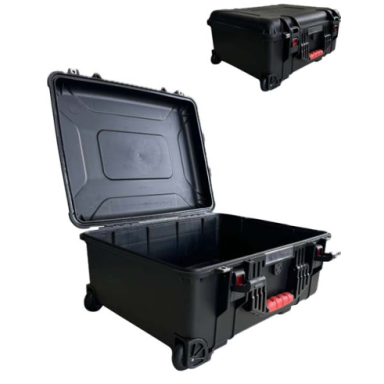 Safe transport box | trolley case with wheels | handle | lock | pressure equalization valve | 576x473x273mm | IP67 Safe transport box | trolley case with wheels | handle | lock | pressure equalization valve | 576x473x273mm | IP67