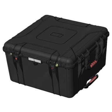 Safe transport box | trolley case with wheels | handle | lock | pressure equalization valve | 704x701x397mm | IP67 Safe transport box | trolley case with wheels | handle | lock | pressure equalization valve | 704x701x397mm | IP67