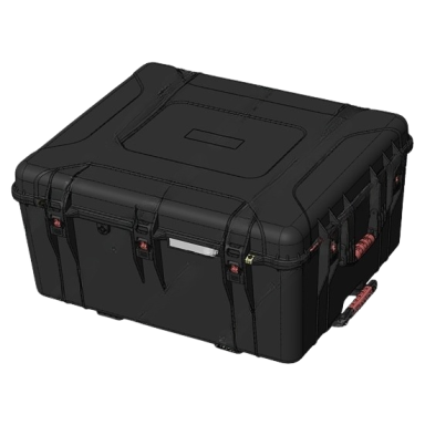Safe transport box | trolley case with wheels | handle | lock | pressure equalization valve | 861x731x425mm | IP67 Safe transport box | trolley case with wheels | handle | lock | pressure equalization valve | 861x731x425mm | IP67
