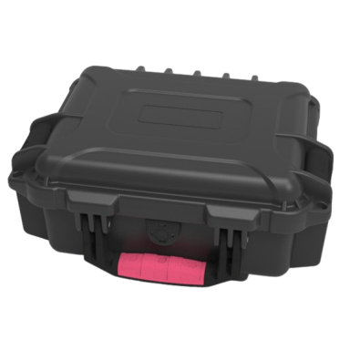 Safe transport case with handle | lock | pressure balancing valve | 306x246x128mm | IP67 Safe transport case with handle | lock | pressure balancing valve | 306x246x128mm | IP67