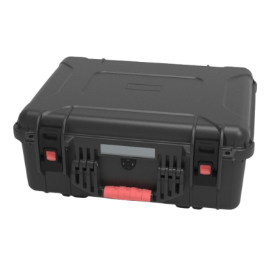 Safe transport case with handle | lock | pressure balancing valve | 521x433x212mm | IP67 Safe transport case with handle | lock | pressure balancing valve | 521x433x212mm | IP67