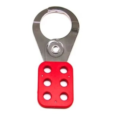 LOTO Safety multi-lock hasp | lock | 6 lock holes | 38mm | red LOTO Safety multi-lock hasp | lock | 6 lock holes | 38mm | red