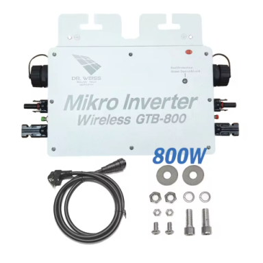 Микроинвертор для солнечных модулей | однофазный | 800Вт | 22–50В DC – 230В AC | Wi-Fi | MPPT | IP65 Микроинвертор для солнечных модулей | однофазный | 800Вт | 22–50В DC – 230В AC | Wi-Fi | MPPT | IP65