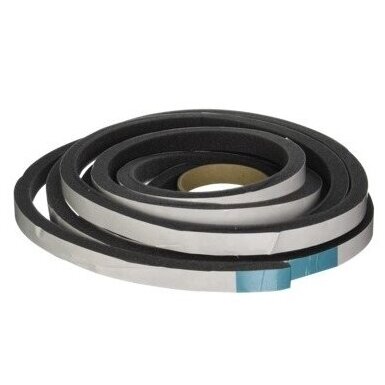 Self-adhesive sealing polyurethane foam tape | for air ducts | ventilation systems | 15x5mm | 2m | black | UL