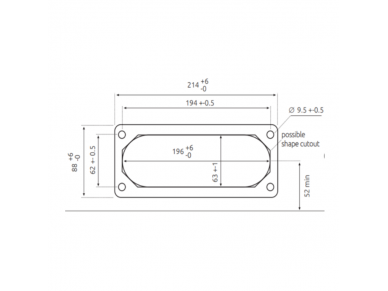 Membraninė kabelių įvado plokštelė | 216×84 mm išpjovai | 9× Ø18–30 + 4× Ø10–15 + 4× Ø5–10 mm | pilka | IP55 | HT Hi Tech Polymers | HTC-17 1 Membraninė kabelių įvado plokštelė | 216×84 mm išpjovai | 9× Ø18–30 + 4× Ø10–15 + 4× Ø5–10 mm | pilka | IP55 | HT Hi Tech Polymers | HTC-17 1