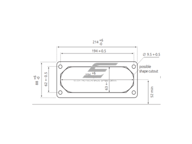 Membraninė kabelių įvado plokštelė su kūgiais | 216×84 mm išpjovai | 49× Ø4–12 + 1× Ø14–25 mm | pilka | IP65 | HT Hi Tech Polymers | HTKC-50 1 Membraninė kabelių įvado plokštelė su kūgiais | 216×84 mm išpjovai | 49× Ø4–12 + 1× Ø14–25 mm | pilka | IP65 | HT Hi Tech Polymers | HTKC-50 1