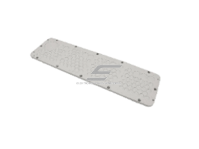 Membraninė kabelių įvado plokštė | Rittal tipo angai | 534×149 mm | 139 kabelių Ø10–60 mm | pilka | IP65 | HT Hi Tech Polymers | RIT-139