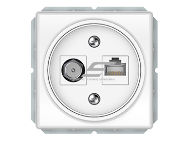 Palydovinės antenos ir kompiuterio lizdas | SAT+RJ45 | potinkinis | IP20 | baltas | Vilma | ST150 | SAT/KLRJ45-15e2-02 | 4779101630978