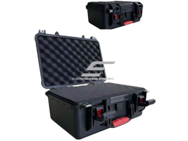 Saugaus transportavimo dėžė su rankena | 385x297x167mm | IP67 Saugaus transportavimo dėžė su rankena | 385x297x167mm | IP67