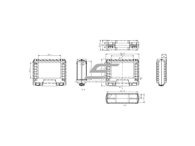 Saugaus transportavimo dėžė su rankena | 273x222x84mm | IP67 4 Saugaus transportavimo dėžė su rankena | 273x222x84mm | IP67 4