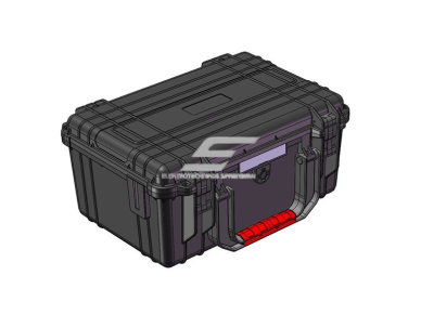 Saugaus transportavimo dėžė su rankena | 395x296x186mm | IP67 1 Saugaus transportavimo dėžė su rankena | 395x296x186mm | IP67 1