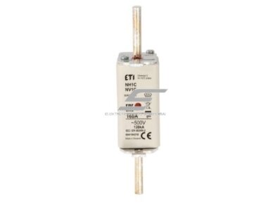 Peilinis saugiklis | NH1C | NV1C | 160A | gG | 120kA | ETI Peilinis saugiklis | NH1C | NV1C | 160A | gG | 120kA | ETI