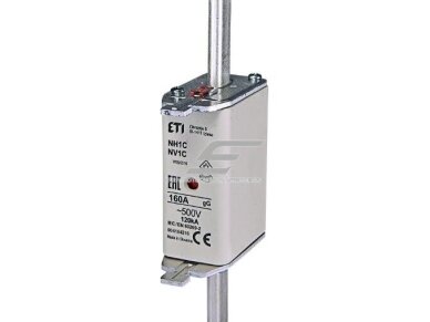 Peilinis saugiklis | NH1C | 160A | 500V | 120kA | gG | Eti | KOMBI | 004184216 Peilinis saugiklis | NH1C | 160A | 500V | 120kA | gG | Eti | KOMBI | 004184216