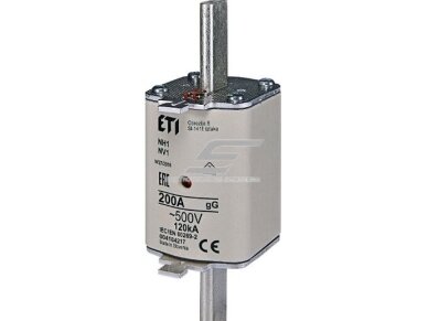 Peilinis saugiklis | NH1C | 200A | 500V | 120kA | gG | Eti | KOMBI | 004184217 Peilinis saugiklis | NH1C | 200A | 500V | 120kA | gG | Eti | KOMBI | 004184217