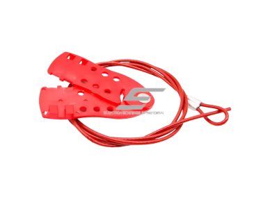 LOTO saugos daugiaspynis užraktas su troseliu | 6 spynų angos | 150x57x12mm | raudonas | plieninis/plastikinis 2 LOTO saugos daugiaspynis užraktas su troseliu | 6 spynų angos | 150x57x12mm | raudonas | plieninis/plastikinis 2